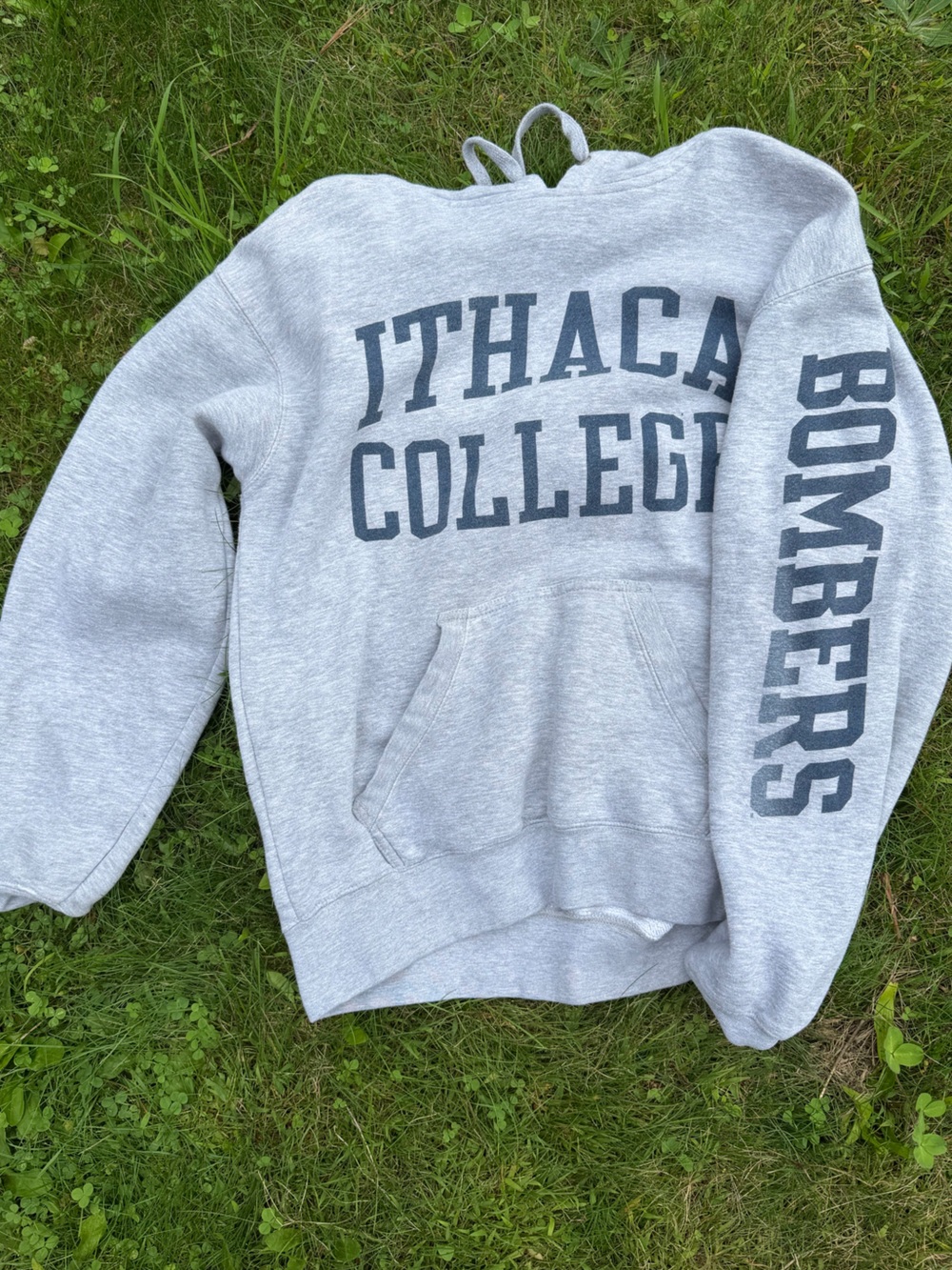 Gray Ithaca Bombers Hooded Sweatshirt